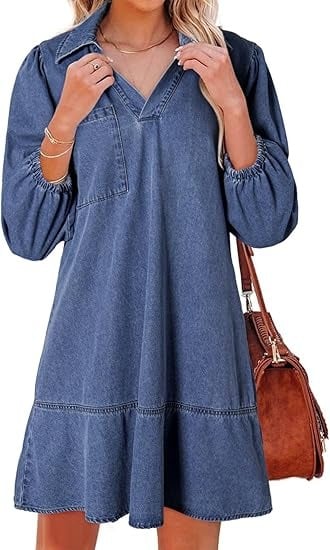 Vera Denim Dress | Soft, Breathable Fabric - Hartwella