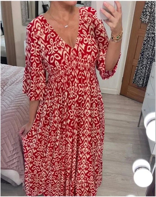 Vera Floral Dress | Vintage Style, Comfortable Fit - Hartwella