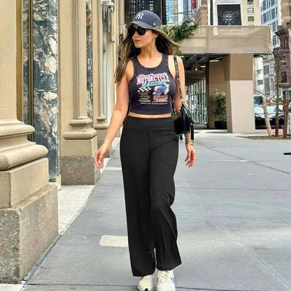 Vera High-Waist Pants | Ultra-Soft, Wide Leg with Pockets - Hartwella