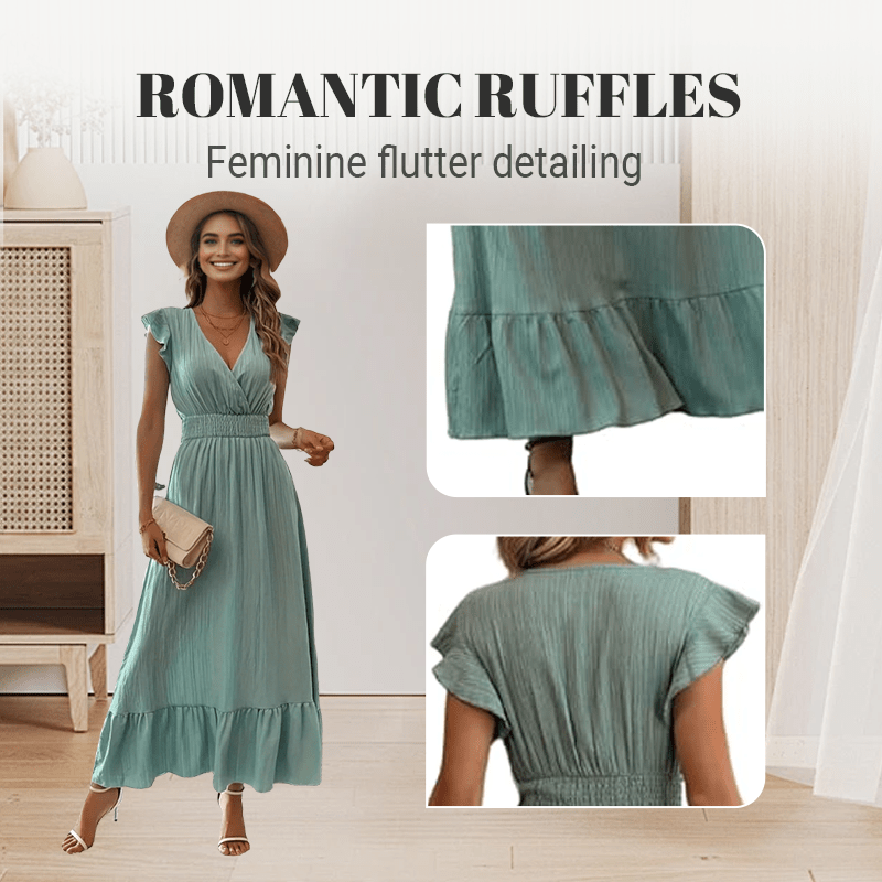 Vera Maxi Dress | Elegant Black Waist-Defining Design for Women - Hartwella