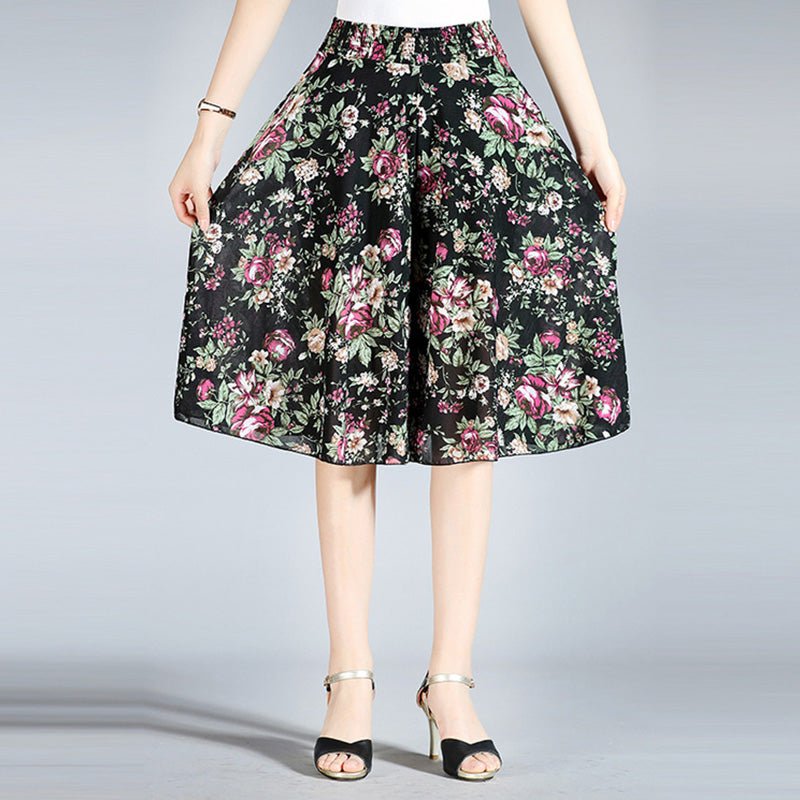 Vera Vintage Culottes | Lightweight Wide Leg Pants for Women - Hartwella