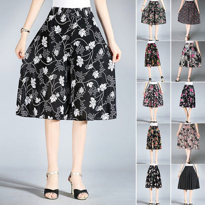 Vera Vintage Culottes | Lightweight Wide Leg Pants for Women - Hartwella