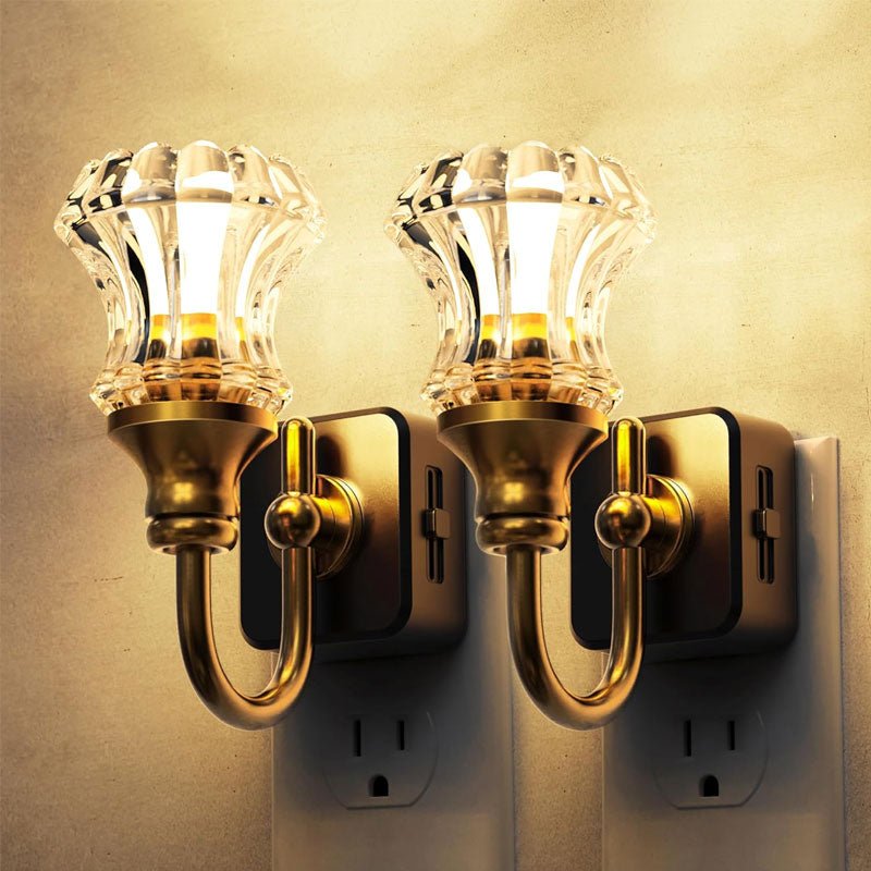 Vera Vintage Wall Sconce | Soft Warm Illumination, Plug-In Design - Hartwella