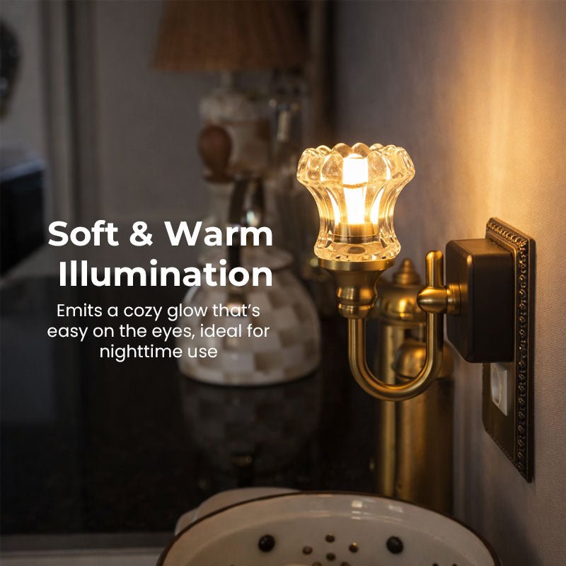 Vera Vintage Wall Sconce | Soft Warm Illumination, Plug-In Design - Hartwella
