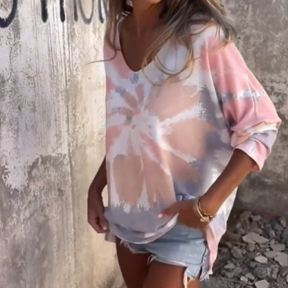 Vera Women's Top | Unique Pattern, V - Neck, Comfortable Fit - Hartwella