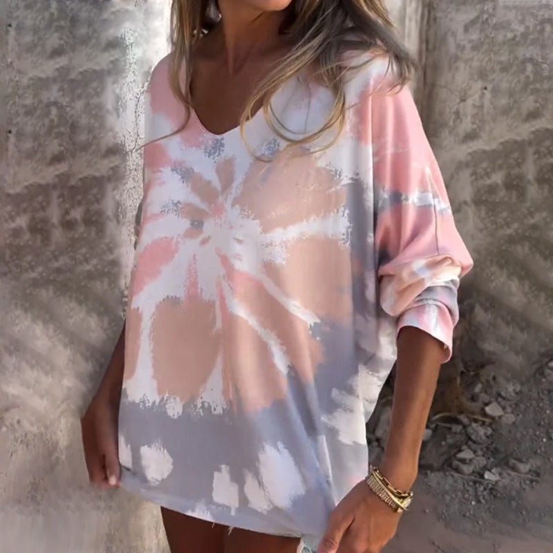 Vera Women's Top | Unique Pattern, V - Neck, Comfortable Fit - Hartwella