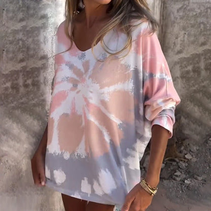Vera Women's Top | Unique Pattern, V - Neck, Comfortable Fit - Hartwella