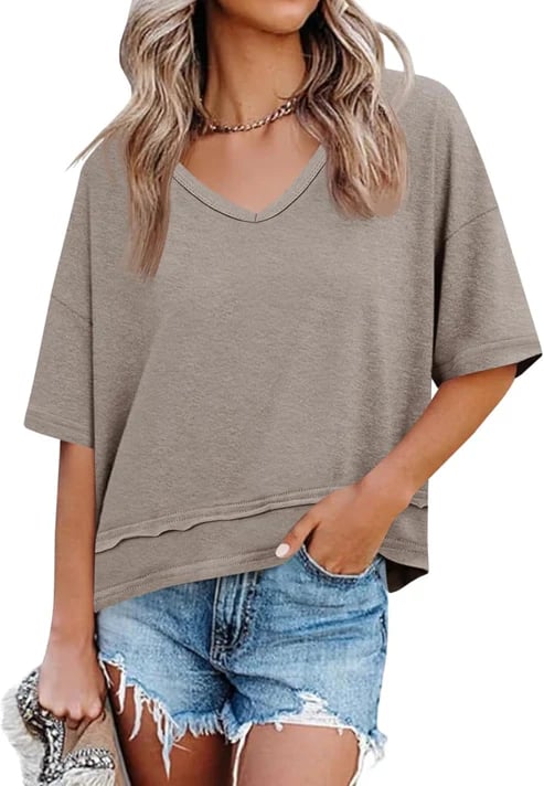 Vesta Women's Top | Lightweight Flowy V-Neck, Breathable Fabric - Hartwella