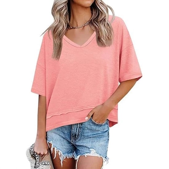 Vesta Women's Top | Lightweight Flowy V-Neck, Breathable Fabric - Hartwella