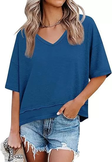 Vesta Women's Top | Lightweight Flowy V-Neck, Breathable Fabric - Hartwella