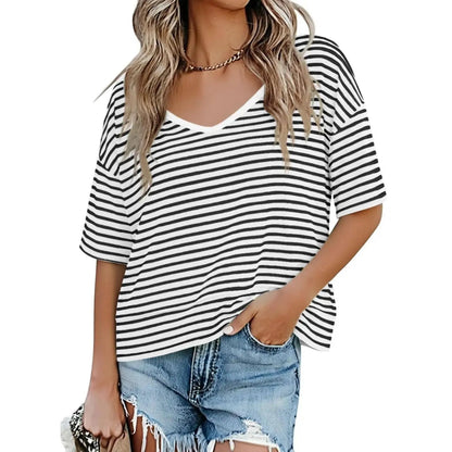 Vesta Women's Top | Lightweight Flowy V-Neck, Breathable Fabric - Hartwella