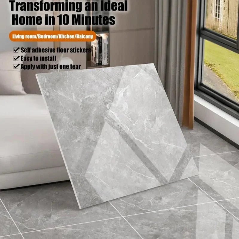 Vinyluxe Peel & Stick Tiles | Waterproof Vinyl, Slip-Resistant, Set of 5 - Hartwella