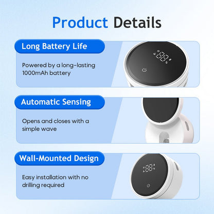 Viora UV Toothbrush Sanitizer | Wall-Mounted, Rechargeable Disinfectant Holder - Hartwella
