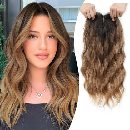 Viora Wavy Hair Topper | Seamless, Lightweight Volume Extension for Women - Hartwella