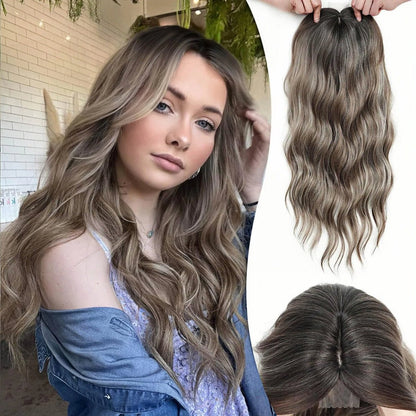 Viora Wavy Hair Topper | Seamless, Lightweight Volume Extension for Women - Hartwella
