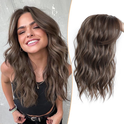 Viora Wavy Hair Topper | Seamless, Lightweight Volume Extension for Women - Hartwella