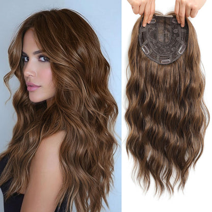 Viora Wavy Hair Topper | Seamless, Lightweight Volume Extension for Women - Hartwella