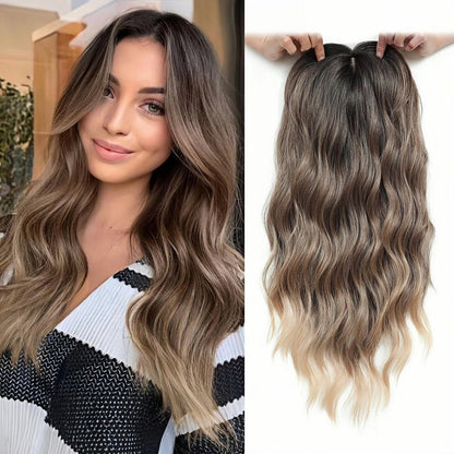 Viora Wavy Hair Topper | Seamless, Lightweight Volume Extension for Women - Hartwella