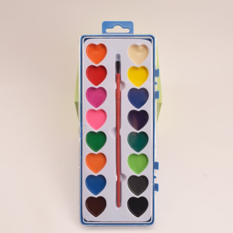 Viva Mini Watercolor Paint Set | Heart-Shaped, Beginner-Friendly - Hartwella