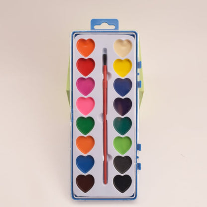 Viva Mini Watercolor Paint Set | Heart-Shaped, Beginner-Friendly - Hartwella