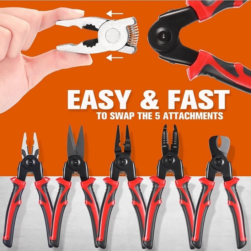 Viva Multi Tool | 5 - in - 1 Heavy Duty, Chrome Vanadium Steel - Hartwella