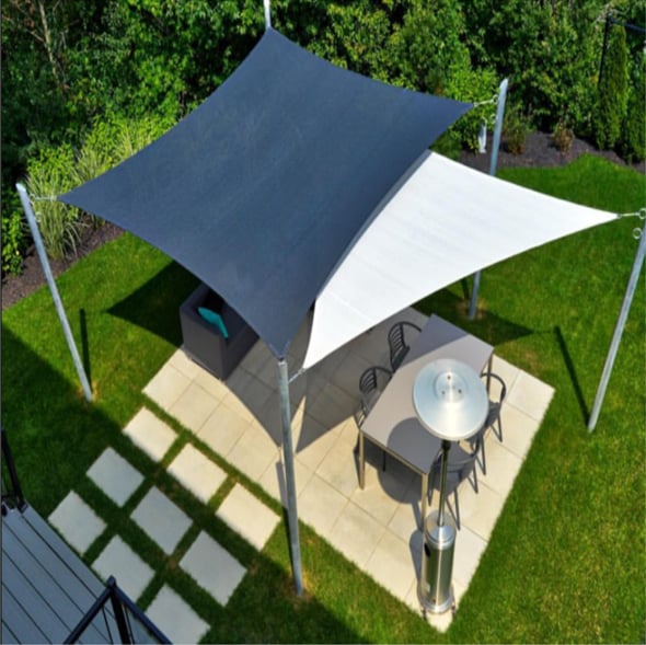 Viva Sun Shade Sail | Waterproof UV Protection for Patio and Outdoor Spaces - Hartwella