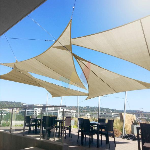 Viva Sun Shade Sail | Waterproof UV Protection for Patio and Outdoor Spaces - Hartwella