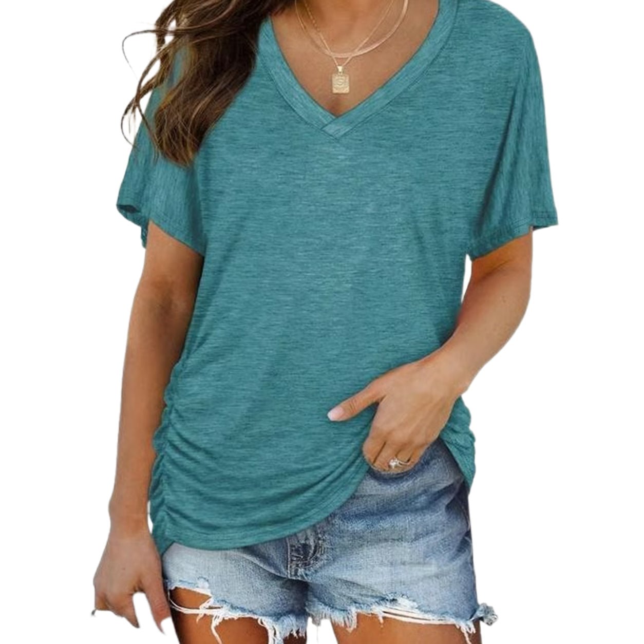 Viva Women's Tee | Ultra-Soft Cotton Blend, Flattering V-Neck - Hartwella