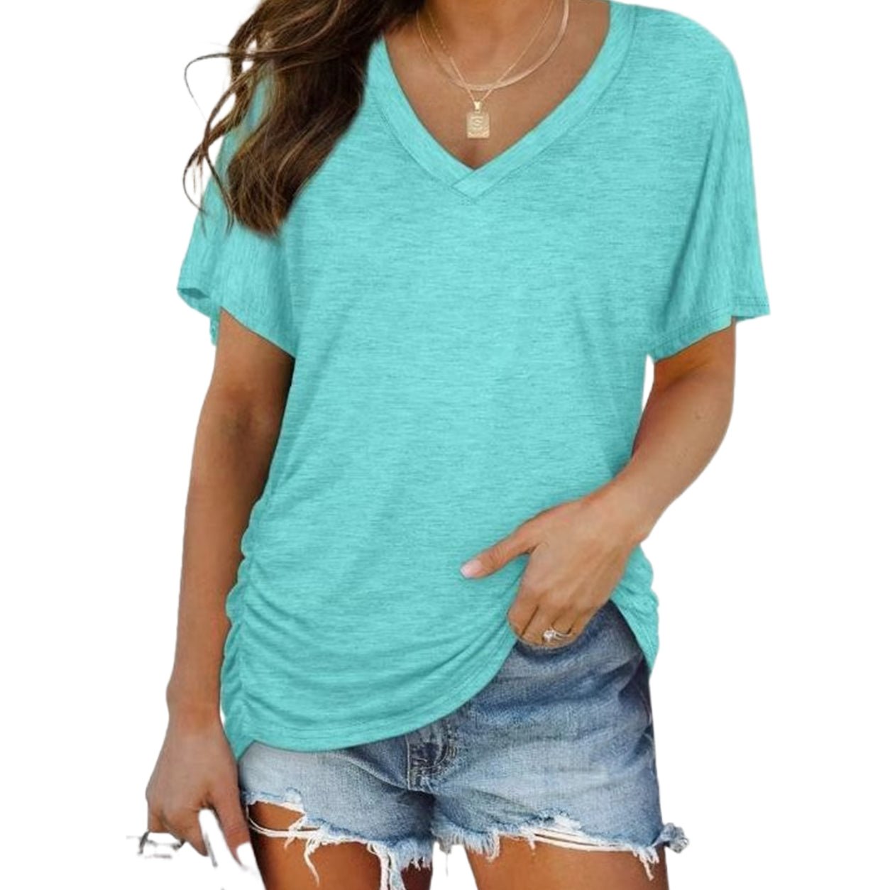 Viva Women's Tee | Ultra-Soft Cotton Blend, Flattering V-Neck - Hartwella