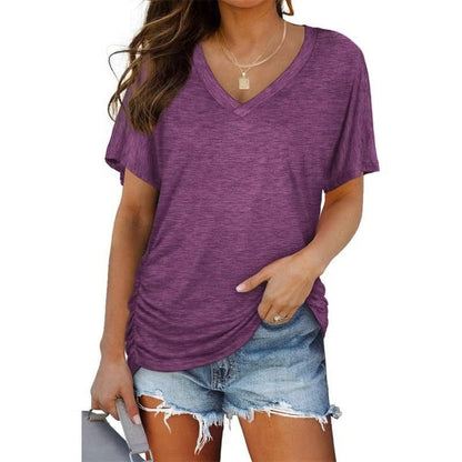 Viva Women's Tee | Ultra-Soft Cotton Blend, Flattering V-Neck - Hartwella