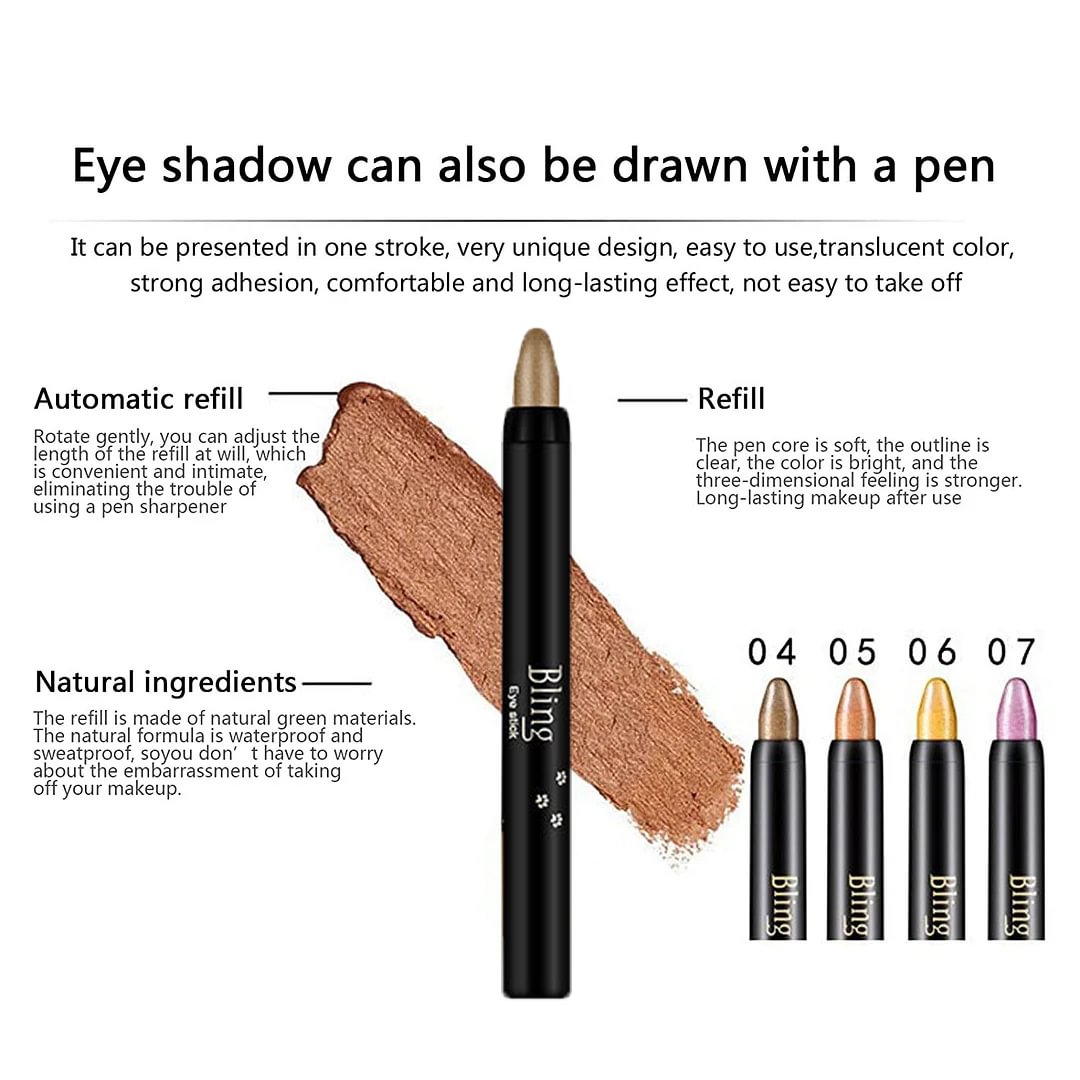 Vivid Eye Shadow Pencil | Waterproof, Long - Lasting Cream Eyeshadow Stick - Hartwella