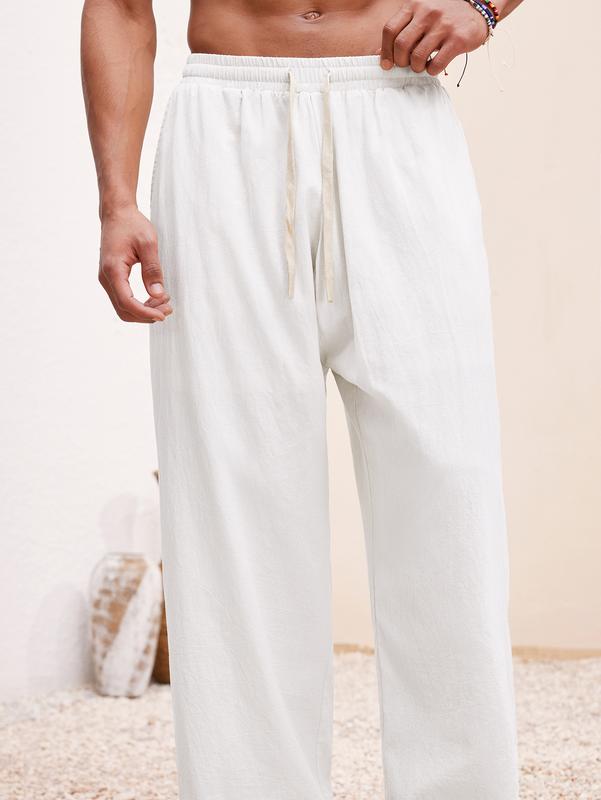 Vivid Linen Trousers | Breathable, Adjustable Fit - Hartwella