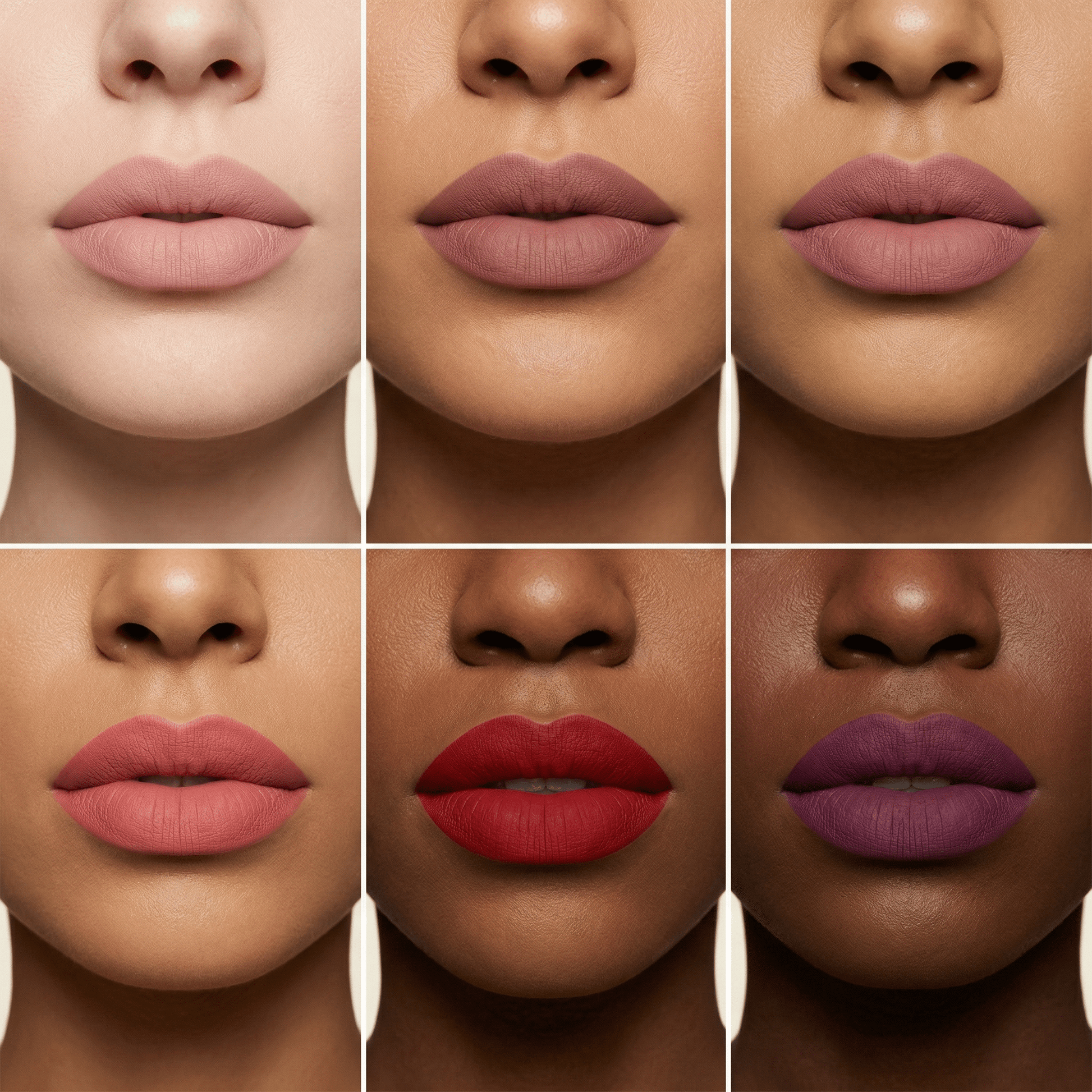 Vivid Velvet Lip Set | Long-Lasting Matte Lipstick Gift Set, 6 Shades - Hartwella