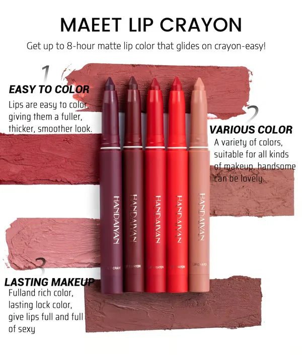 VividKiss Lip Pencil | Rotating Matte, Hydrating Formula - Hartwella