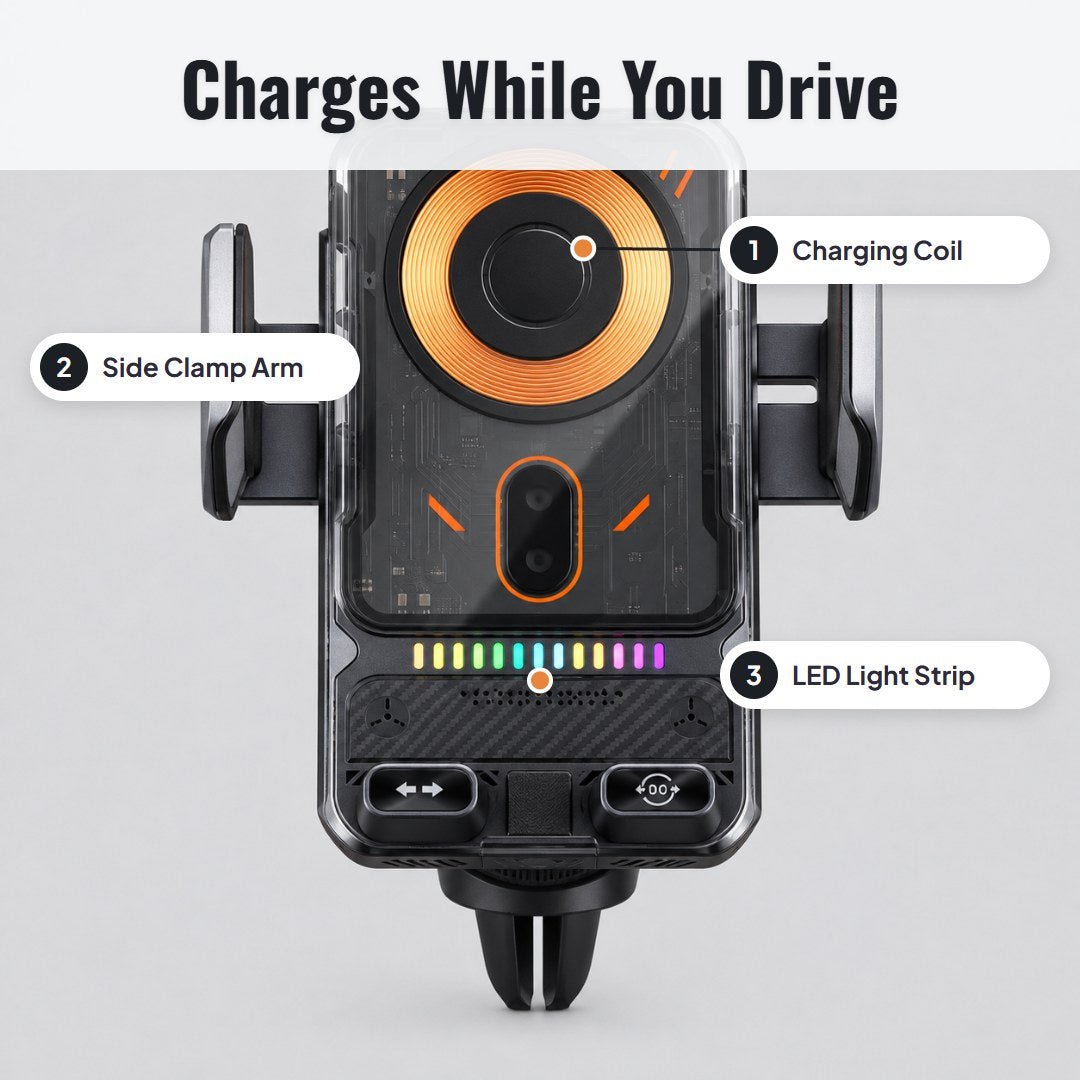 Voltix™ Wireless Fast Charging Car Mount - Hartwella