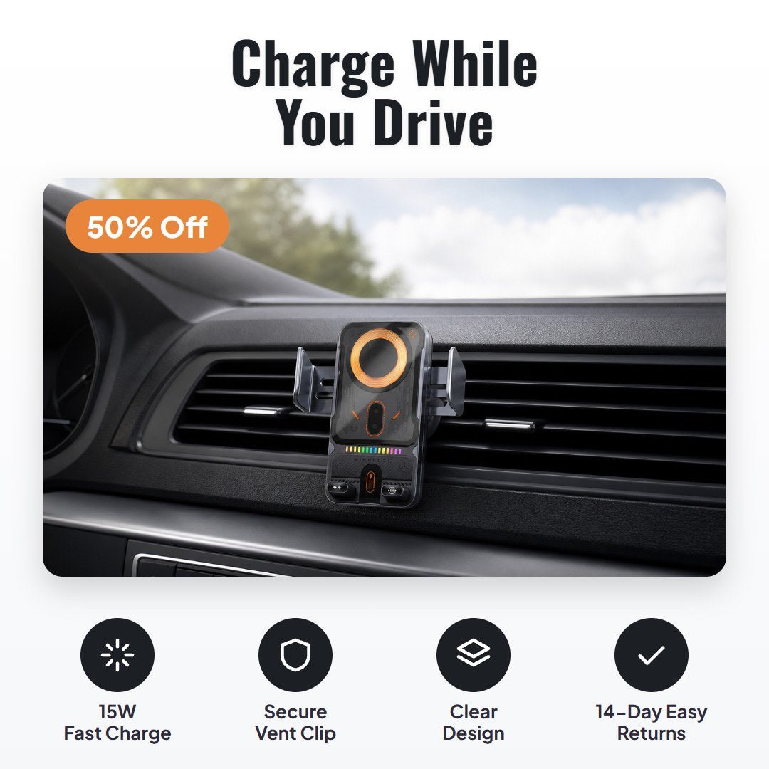 Voltix™ Wireless Fast Charging Car Mount