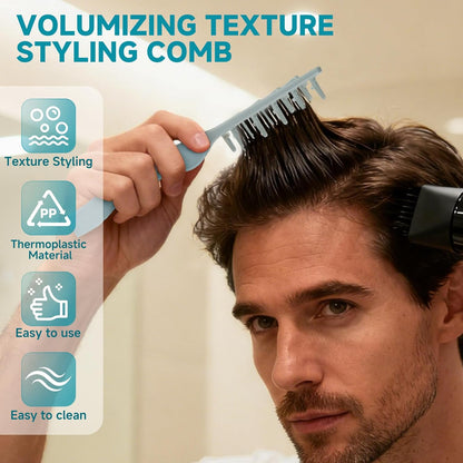 Volumax Volumizing Comb | Wide Tooth, Fluffy Texture - Hartwella