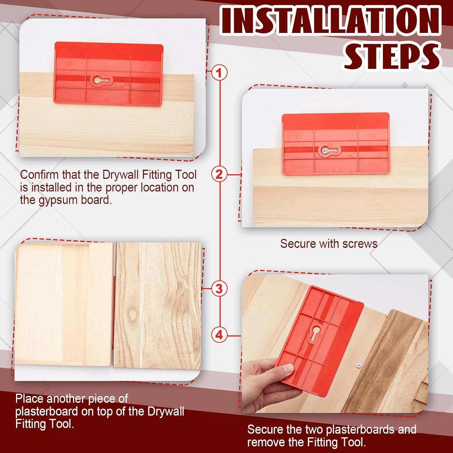 Waldo Drywall Fitting Tool | Heavy Duty, One-Person Installation - Hartwella
