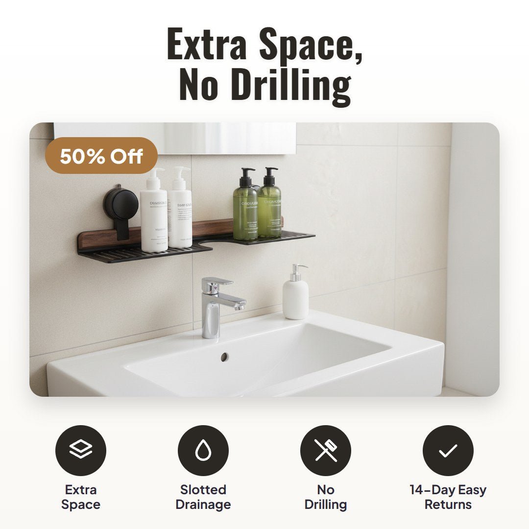 Walno™ Suction Cup Sink Shelf