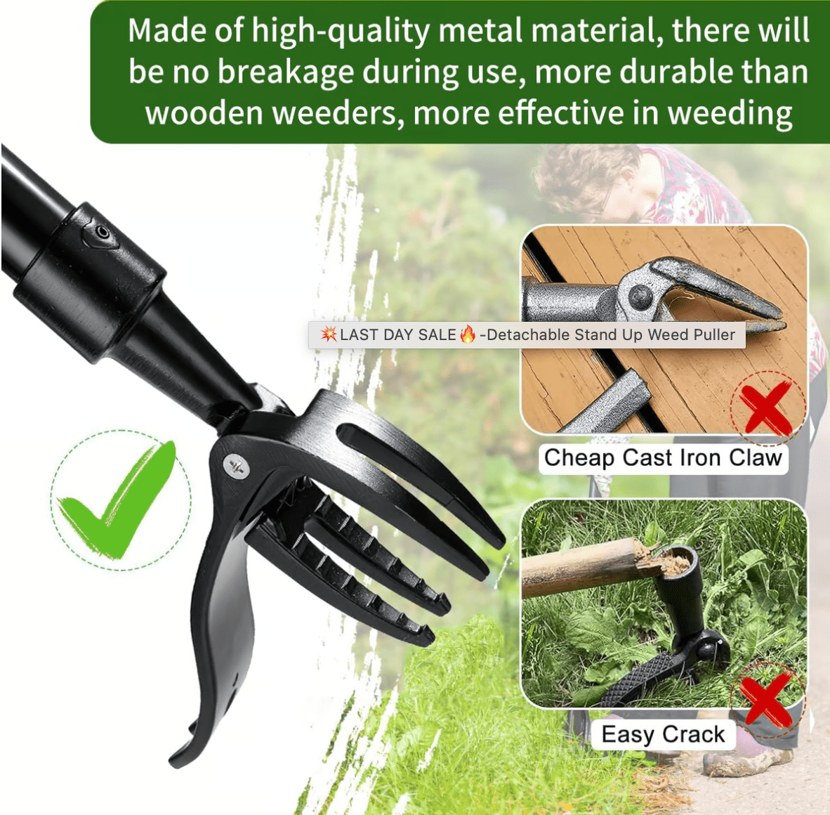 Wanda Garden Tool | Ergonomic Weed Removal - Hartwella