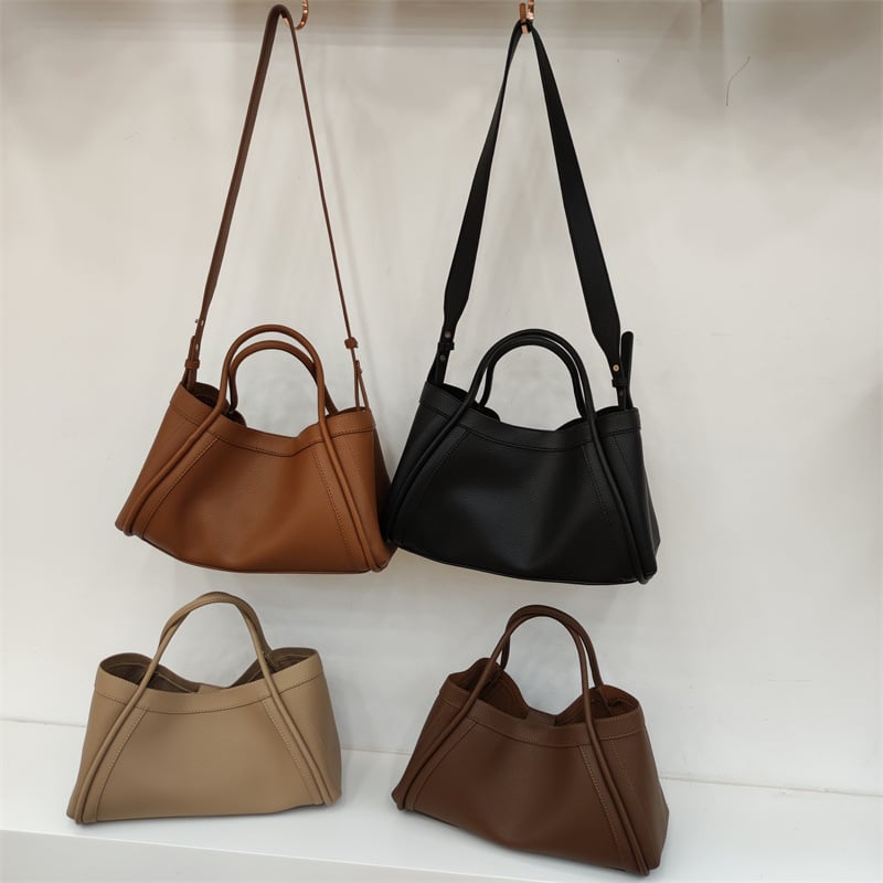 Wanda Leather Tote Bag | Adjustable Shoulder Strap, Versatile Design - Hartwella