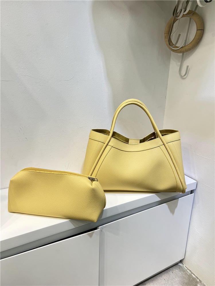 Wanda Leather Tote Bag | Adjustable Shoulder Strap, Versatile Design - Hartwella