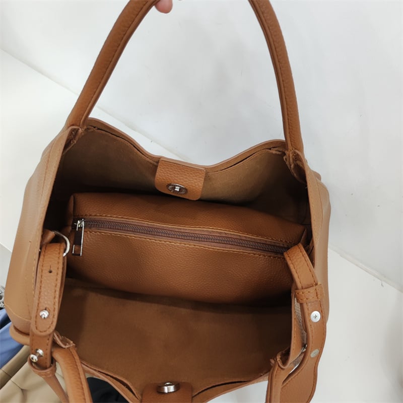 Wanda Leather Tote Bag | Adjustable Shoulder Strap, Versatile Design - Hartwella