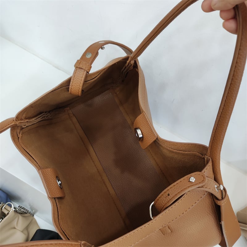 Wanda Leather Tote Bag | Adjustable Shoulder Strap, Versatile Design - Hartwella
