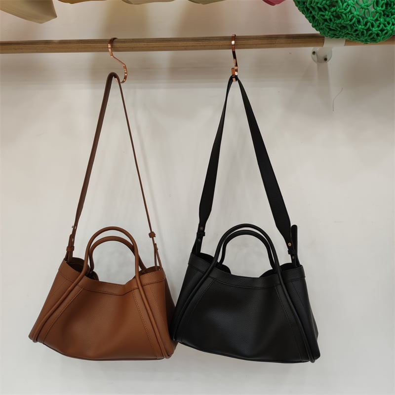 Wanda Leather Tote Bag | Adjustable Shoulder Strap, Versatile Design - Hartwella