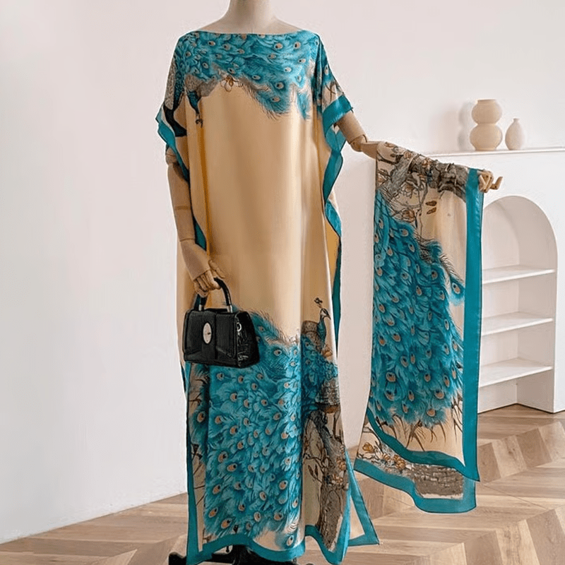 Wanda Maxi Dress | Ethnic Print, Comfortable Long Dress for Women - Hartwella