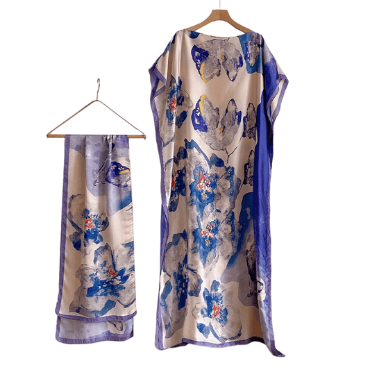 Wanda Maxi Dress | Ethnic Print, Comfortable Long Dress for Women - Hartwella