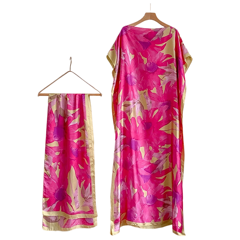 Wanda Maxi Dress | Ethnic Print, Comfortable Long Dress for Women - Hartwella