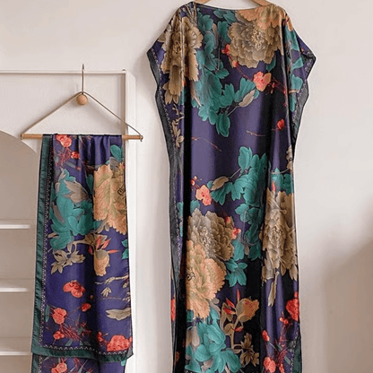 Wanda Maxi Dress | Ethnic Print, Comfortable Long Dress for Women - Hartwella