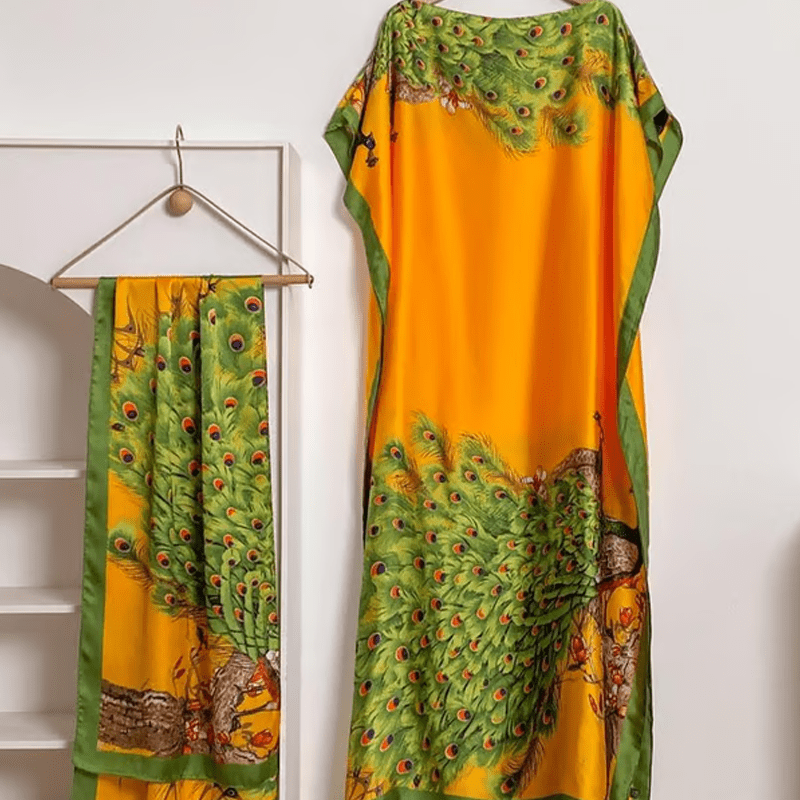 Wanda Maxi Dress | Ethnic Print, Comfortable Long Dress for Women - Hartwella